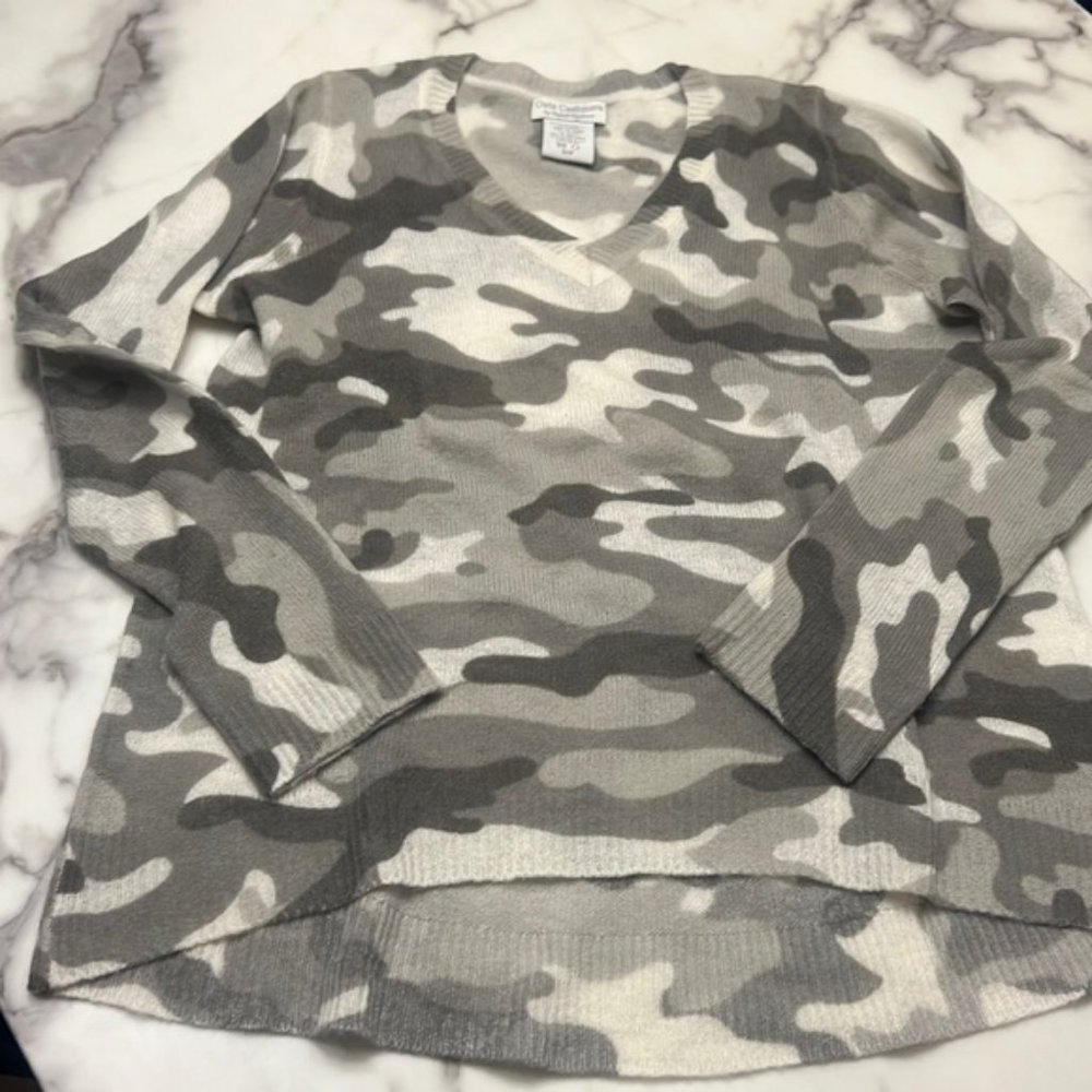 Oats and cashmere v neck sweater